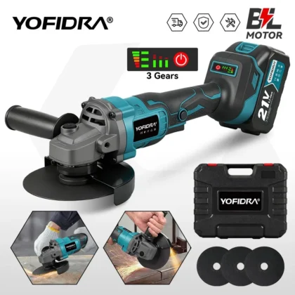 YOFIDRA 125 mm akumulatorska kutna brusilica 3 brzine