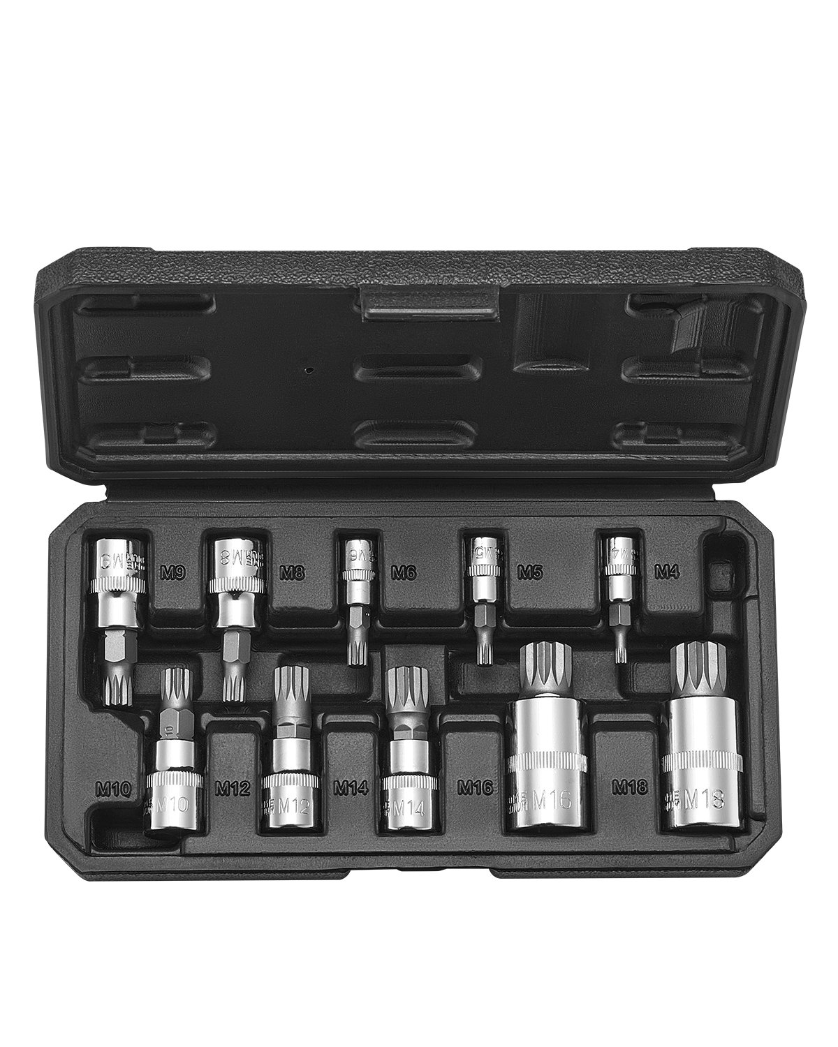 VEVOR XZN set nasadnih bitova, 10 dijelova M4–M18