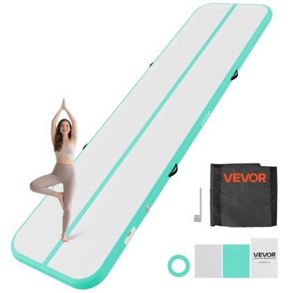 VEVOR napuhujuća gimnastička podloga 400 x 100 x 10 cm