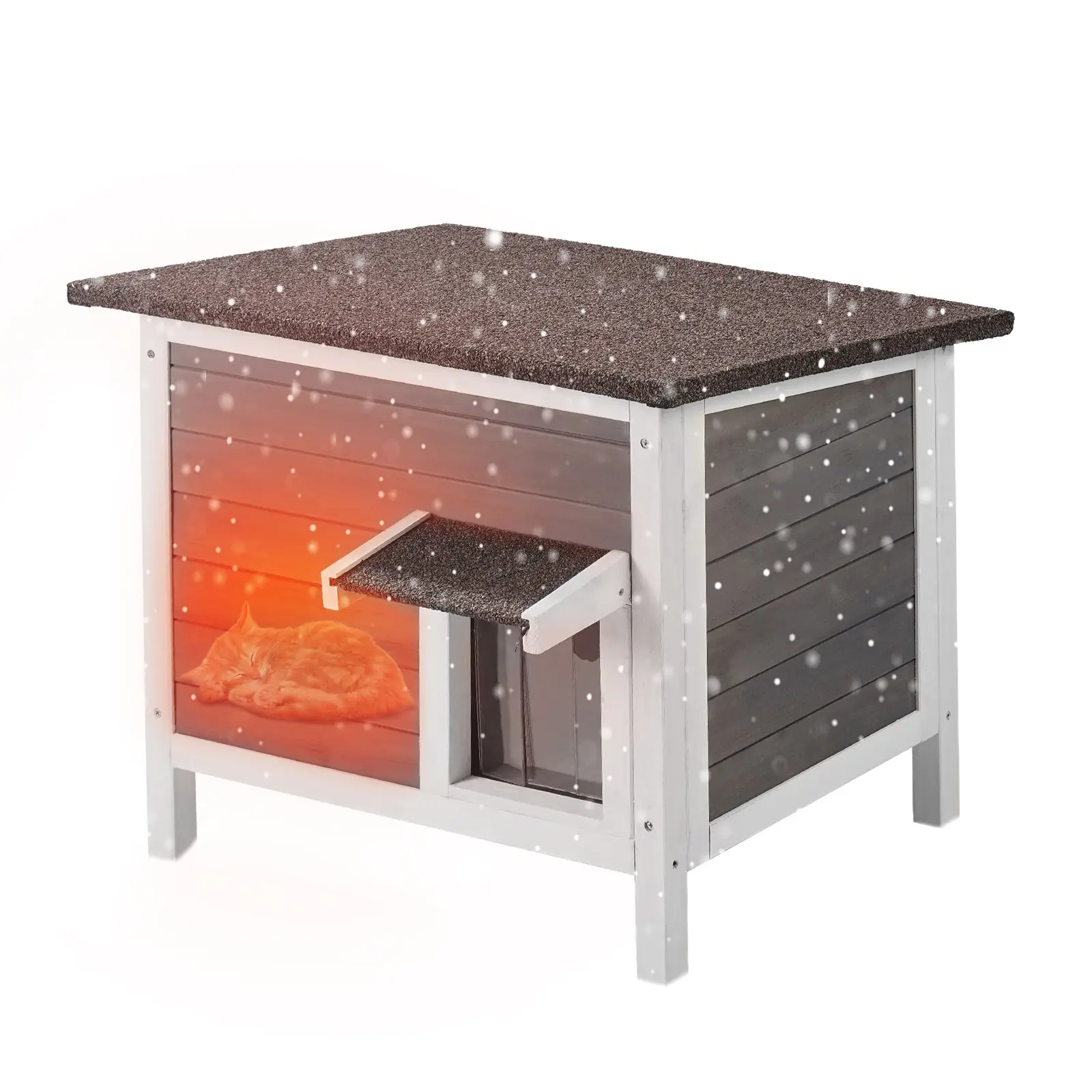 VEVOR vanjska kućica za mačke DUSCH2403
