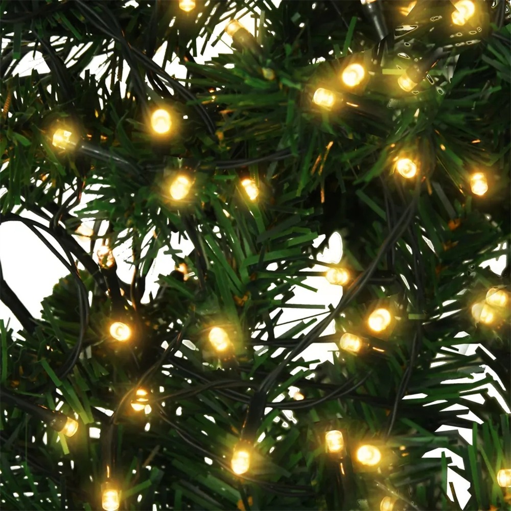 Umjetno božićno drvce 120 cm s 150 toplih LED lampica - Slika 18