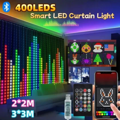 Pametna LED zavjesa 400 LED s aplikacijom
