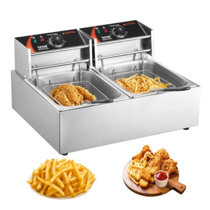 VEVOR SC-82 električna friteza s dvije posude 5000 W