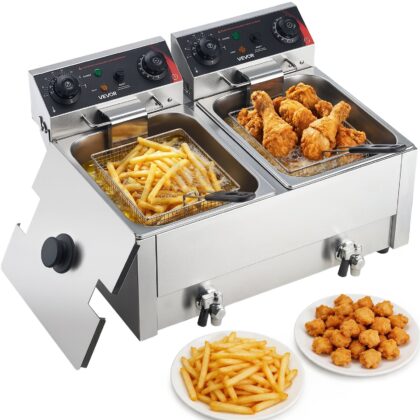 VEVOR električna friteza SEF-102V – 14 L, 5000 W