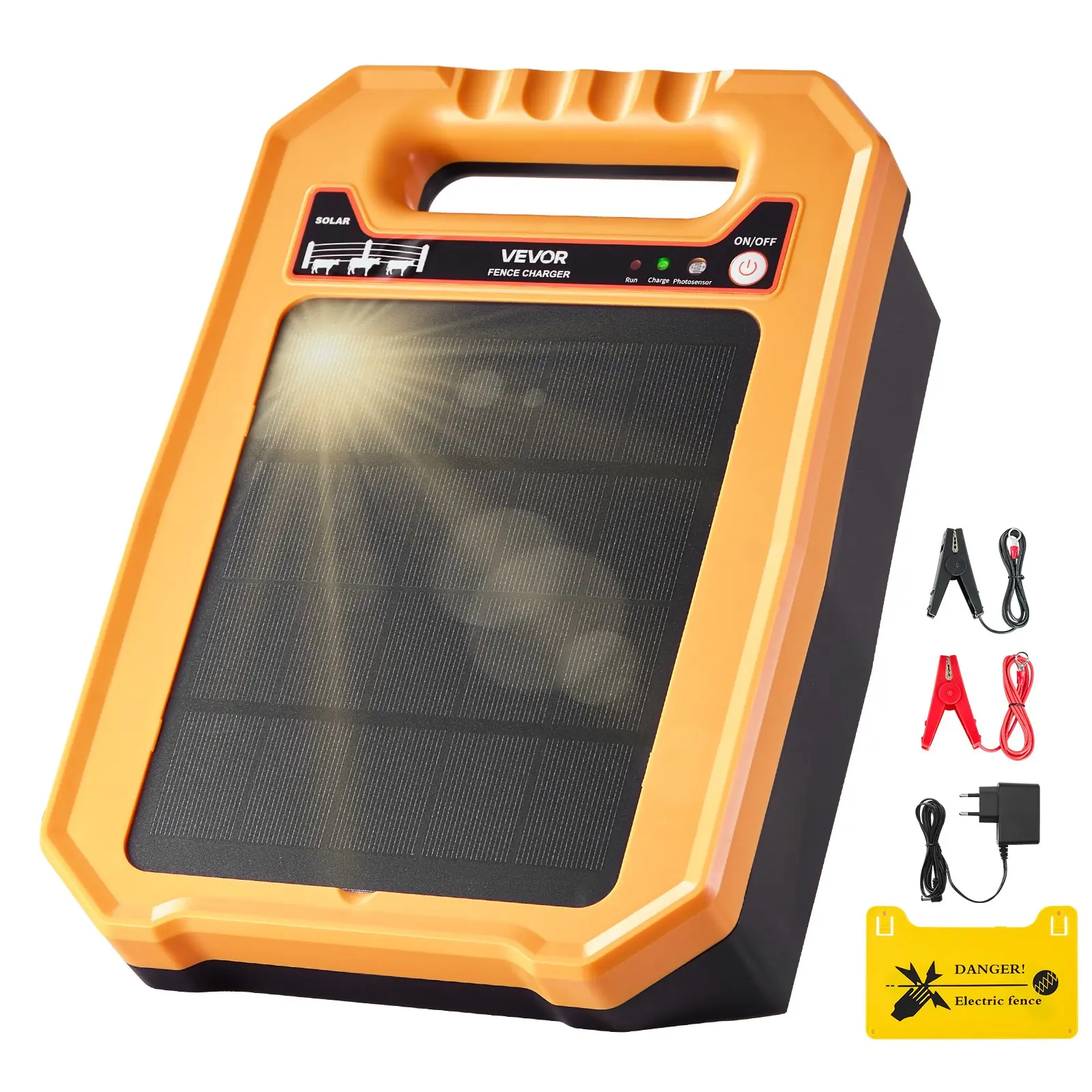 VEVOR solarni električni pastir P17, 0,3 J, 8 kV