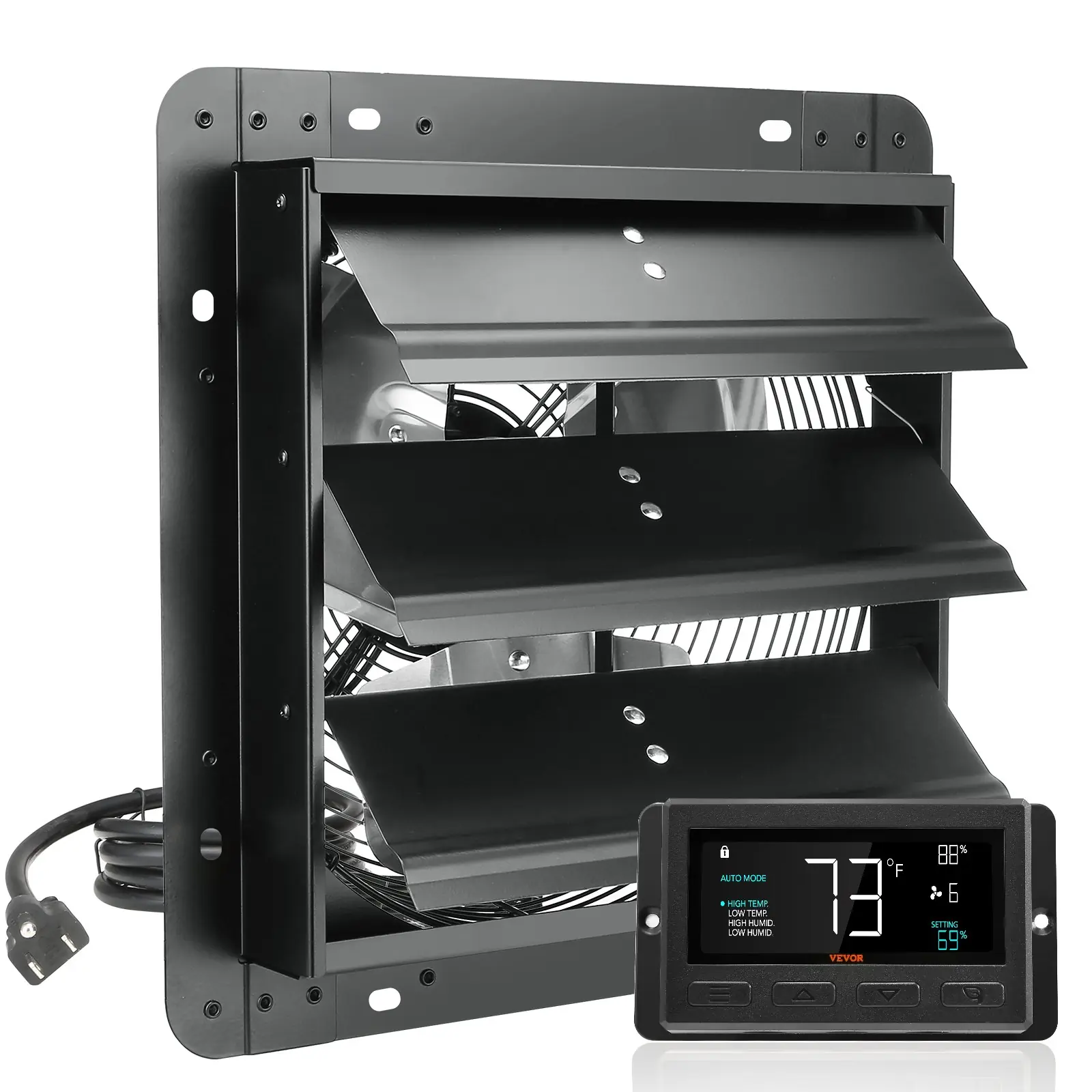 VEVOR ispušni ventilator 30,5 cm s upravljačem EF-12-ECG