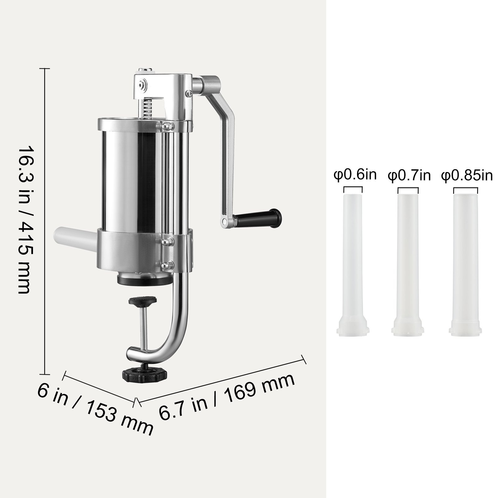VEVOR punilica za kobasice ES-1.5L, 1,5 L - Slika 7